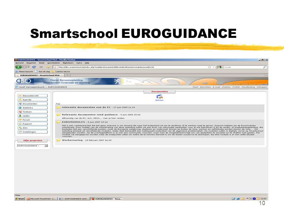10 Smartschool EUROGUIDANCE