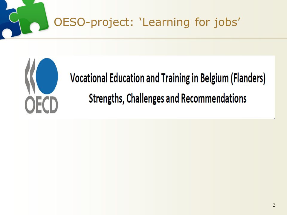 OESO-project: ‘Learning for jobs’ 3