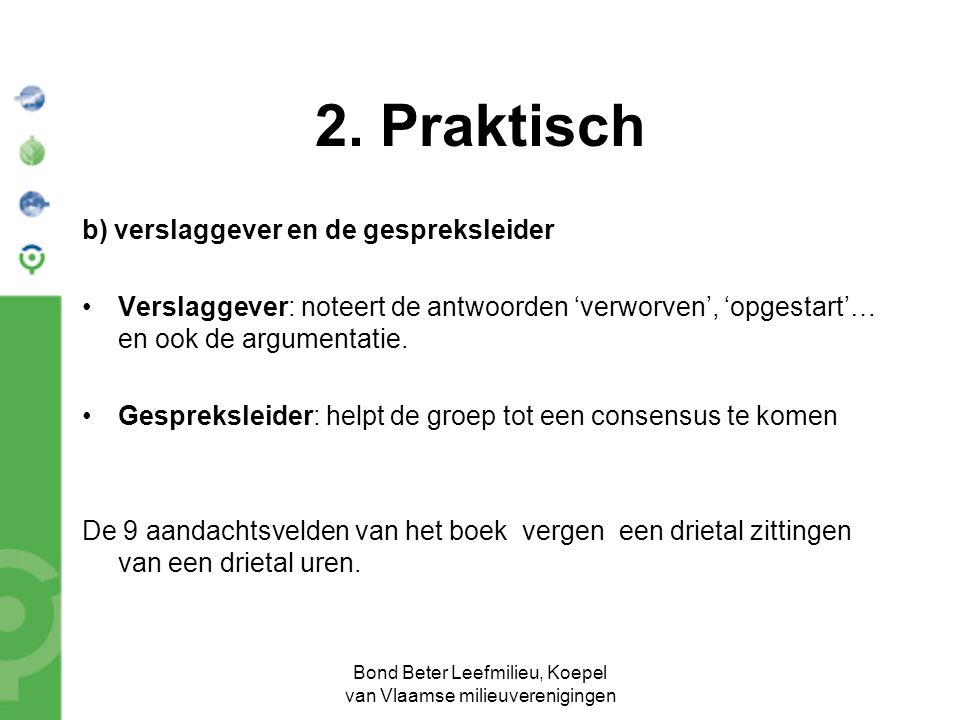 Bond Beter Leefmilieu, Koepel van Vlaamse milieuverenigingen 2.