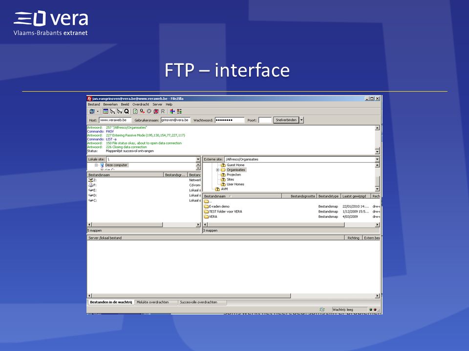 FTP – interface