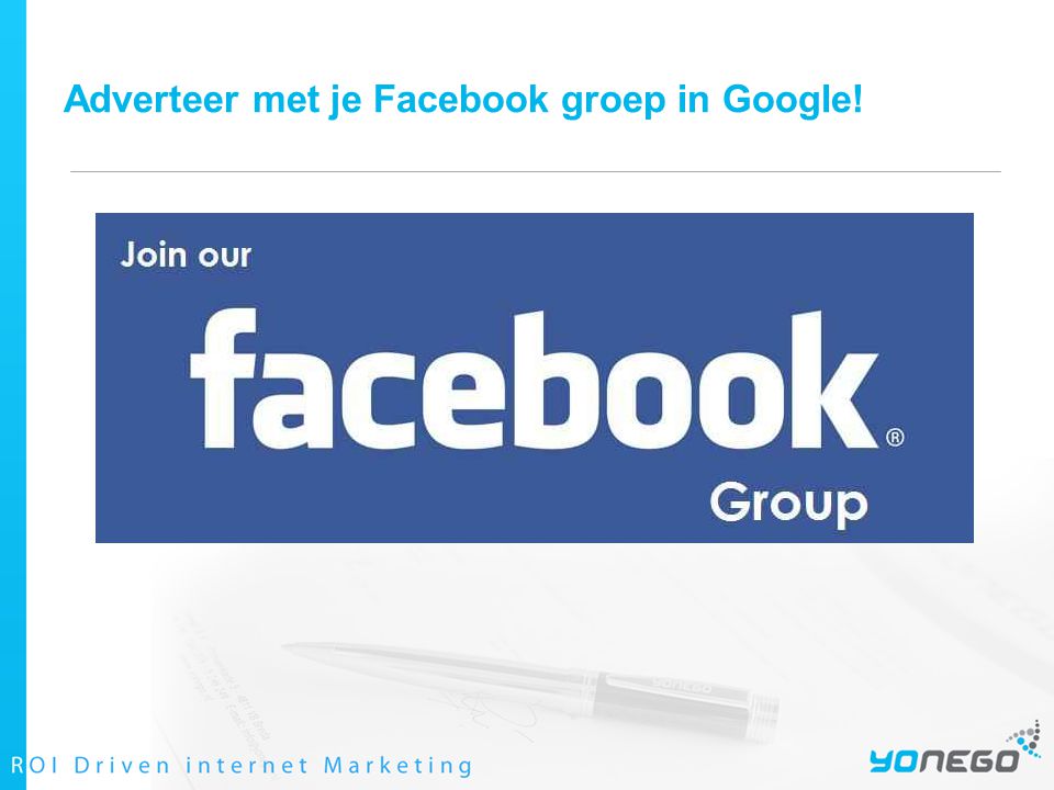 Adverteer met je Facebook groep in Google!