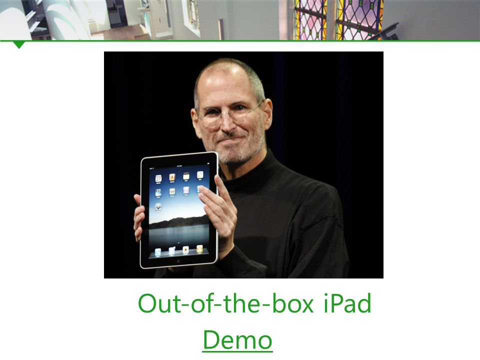 Demo Out-of-the-box iPad