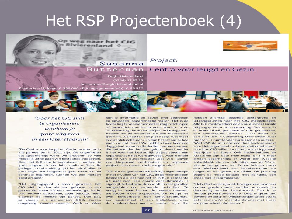 Het RSP Projectenboek (4)