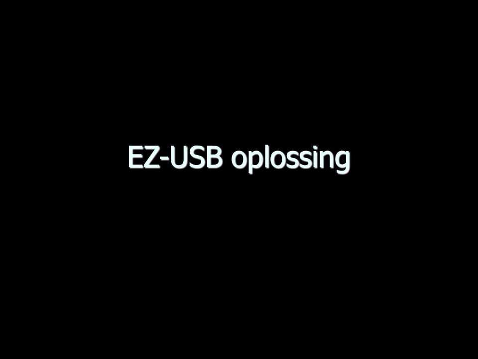 EZ-USB oplossing