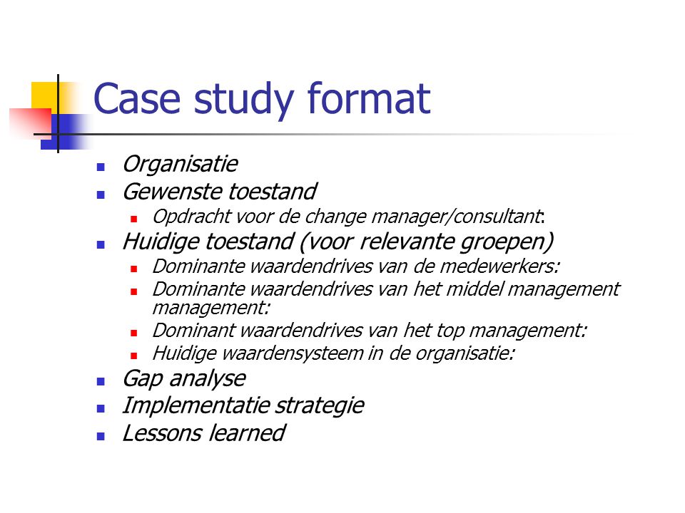 Management case study report sample