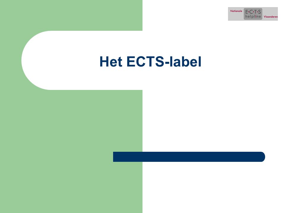 Het ECTS-label