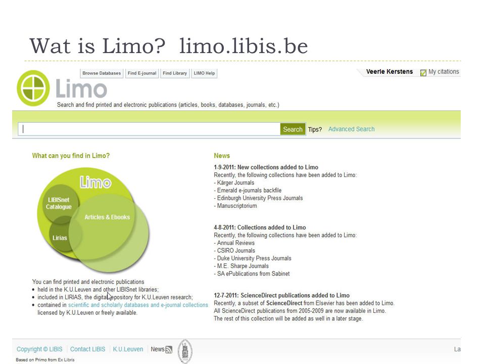 Wat is Limo limo.libis.be 3