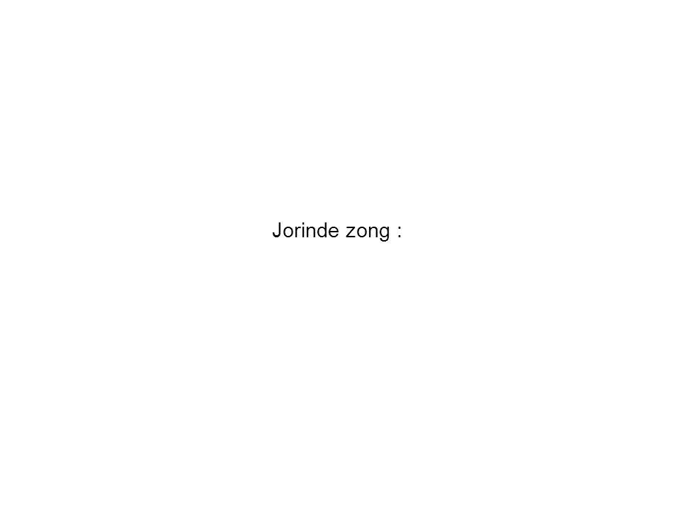 Jorinde zong :