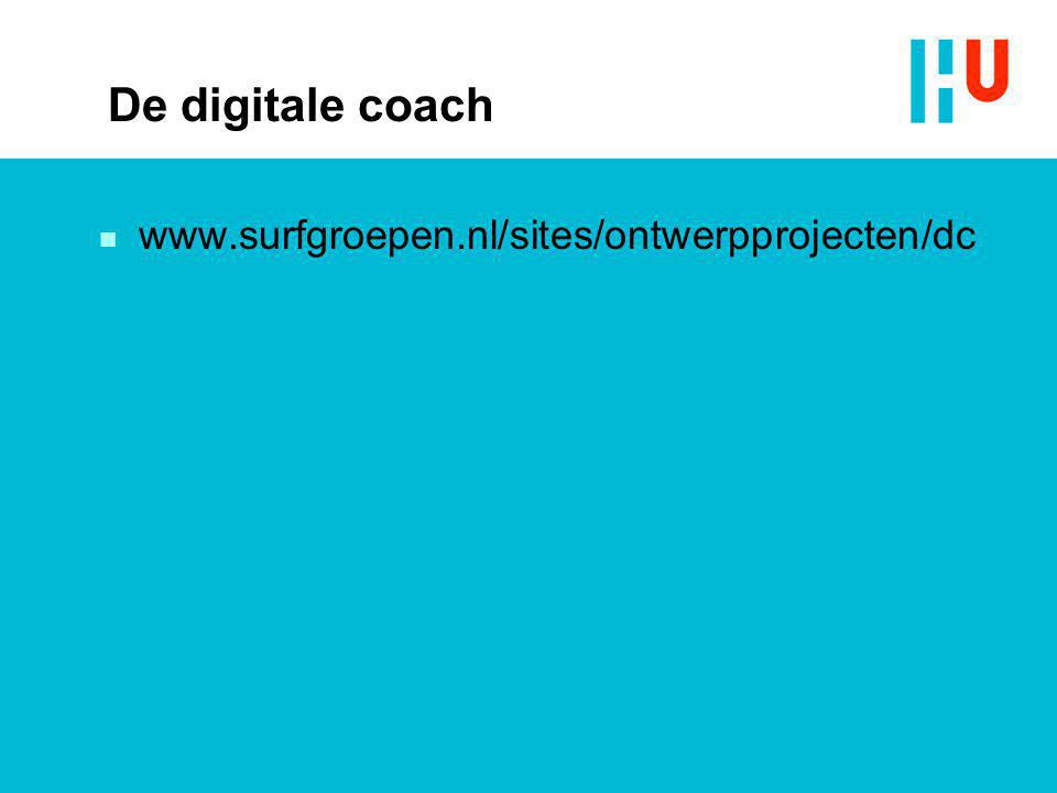 De digitale coach n