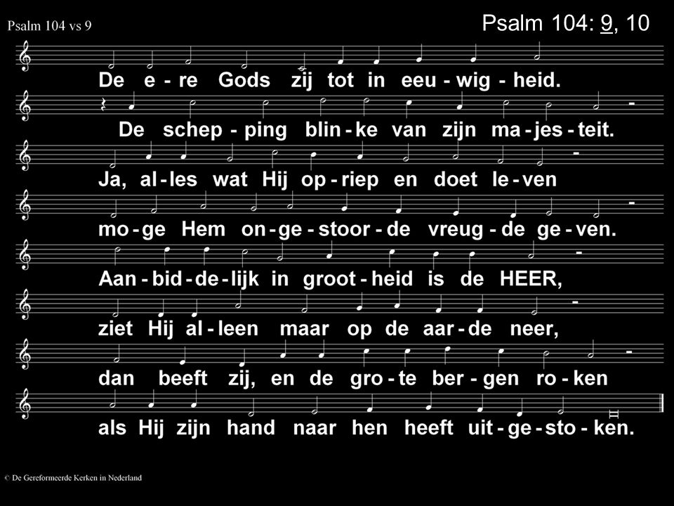 Psalm 104: 9, 10