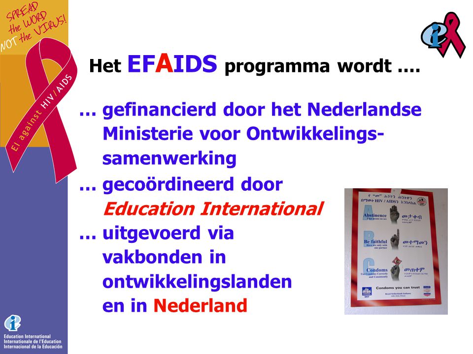 Het EF A IDS programma wordt....