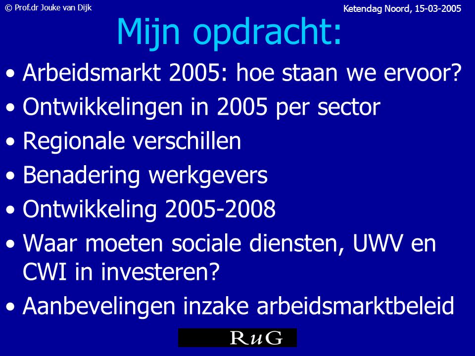© Prof.dr Jouke van Dijk Ketendag Noord, KETEN = DOEN.