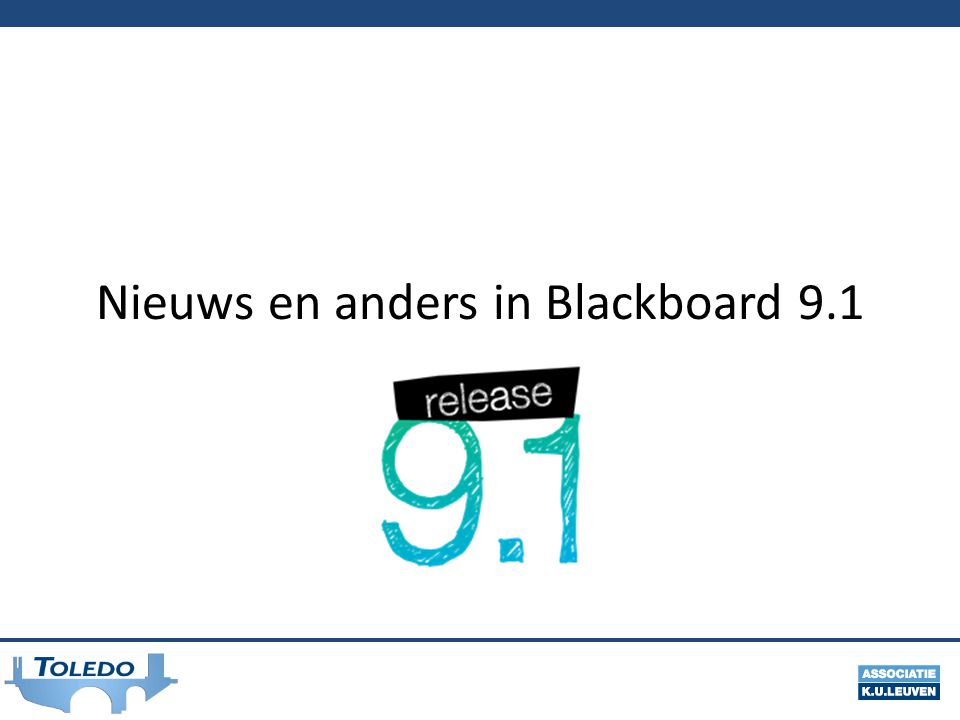 Nieuws en anders in Blackboard 9.1