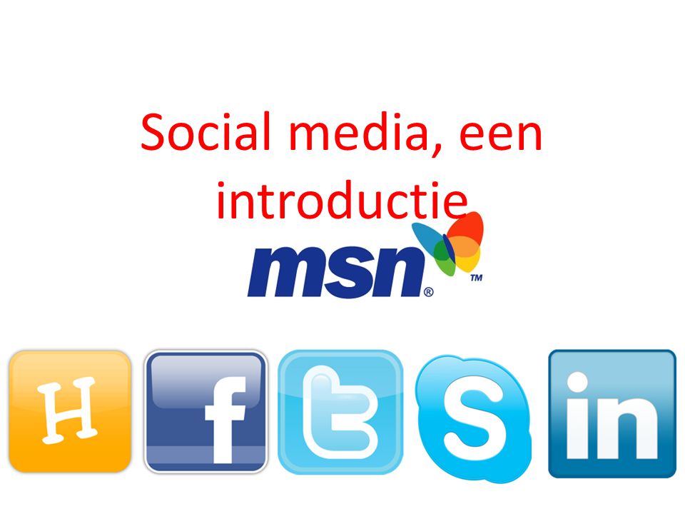Social media, een introductie