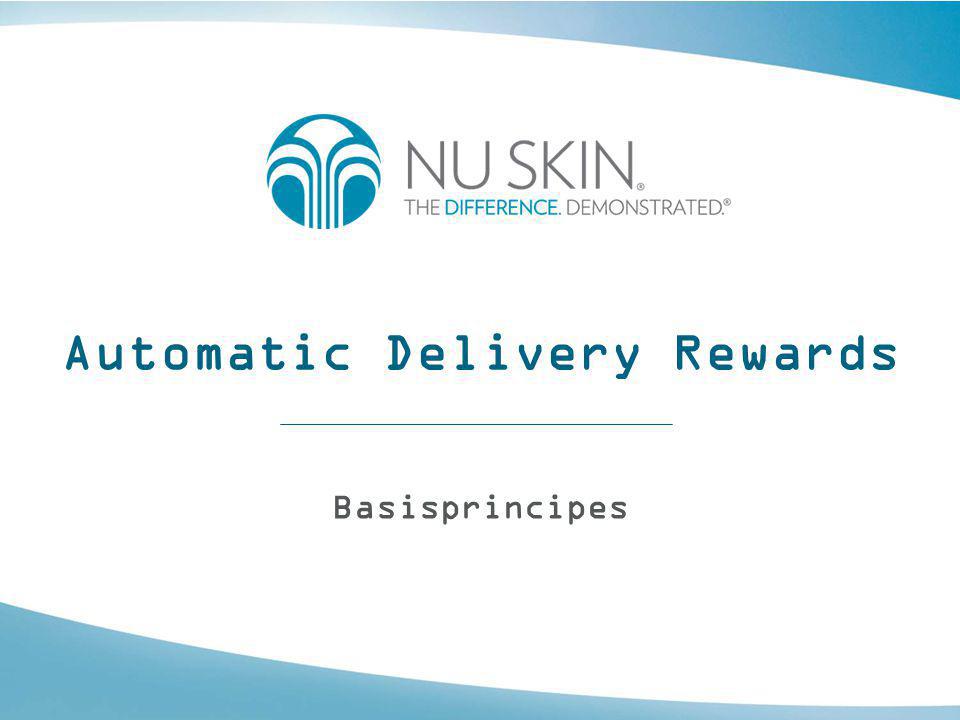 Automatic Delivery Rewards Basisprincipes