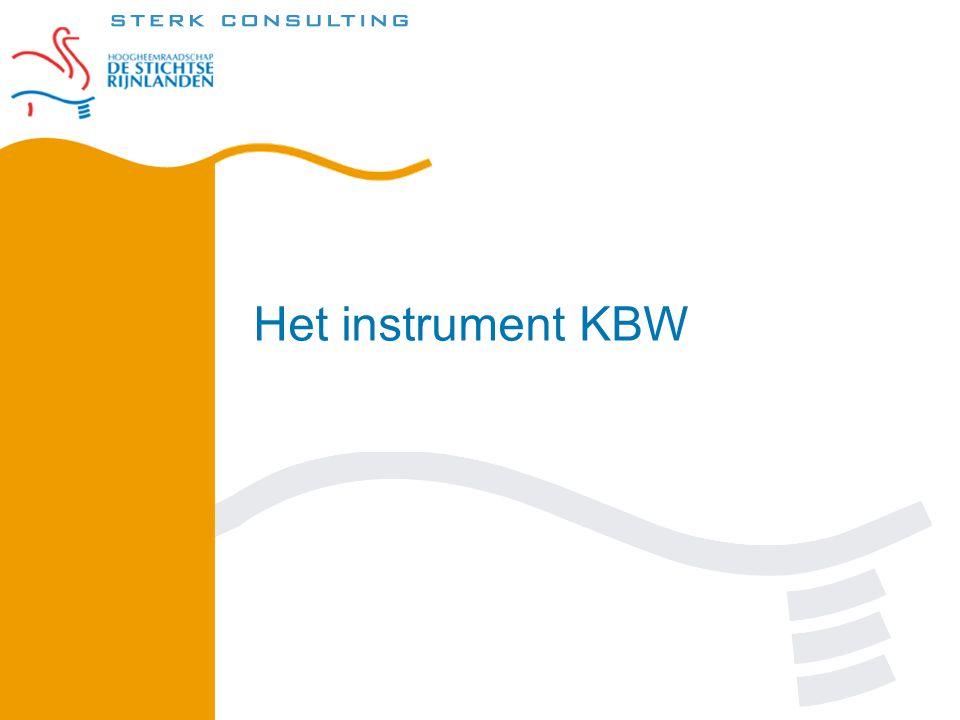 Het instrument KBW
