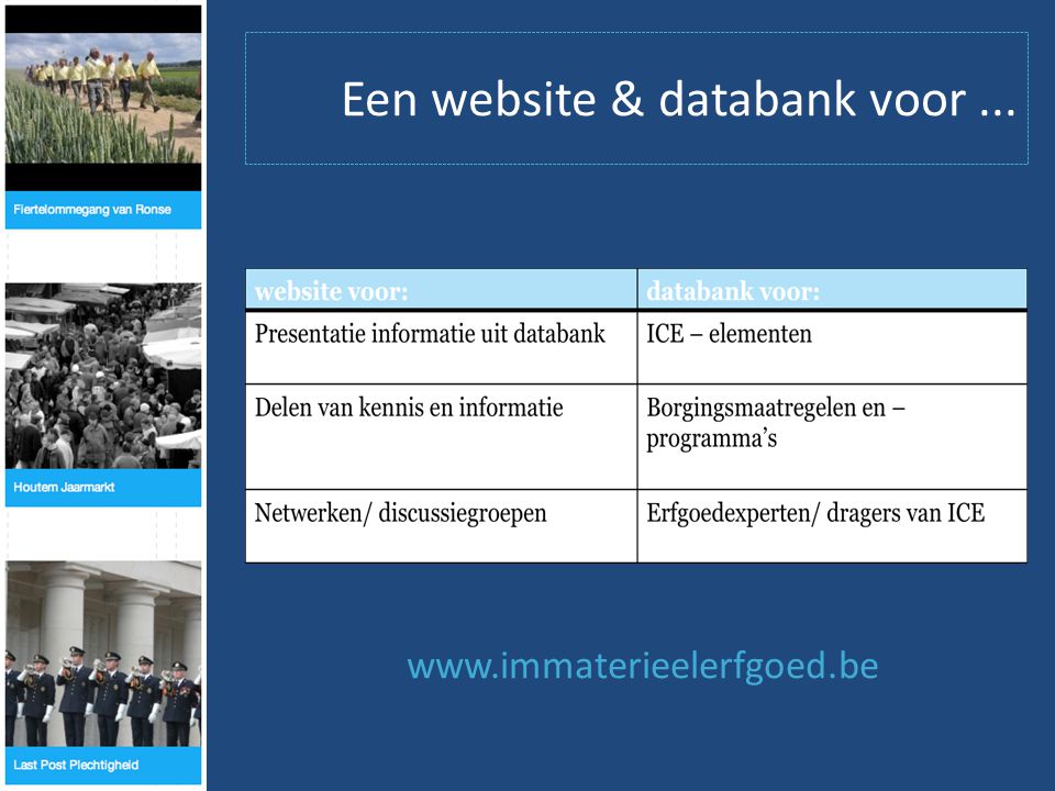 Een website & databank voor...