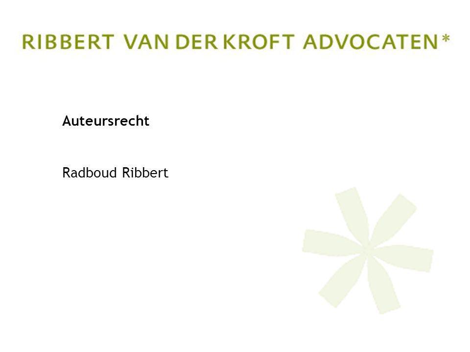 Auteursrecht Radboud Ribbert