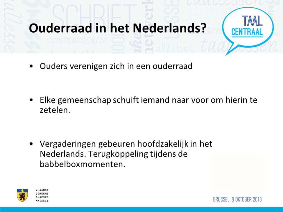 Ouderraad in het Nederlands.