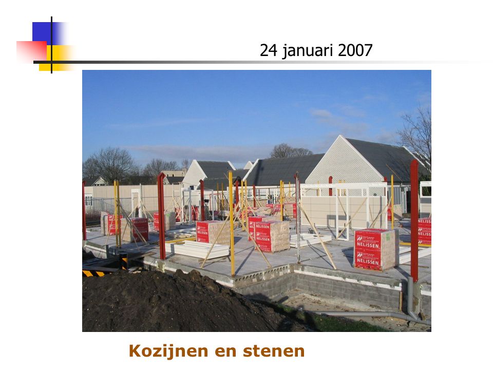 24 januari 2007 Kozijnen en stenen