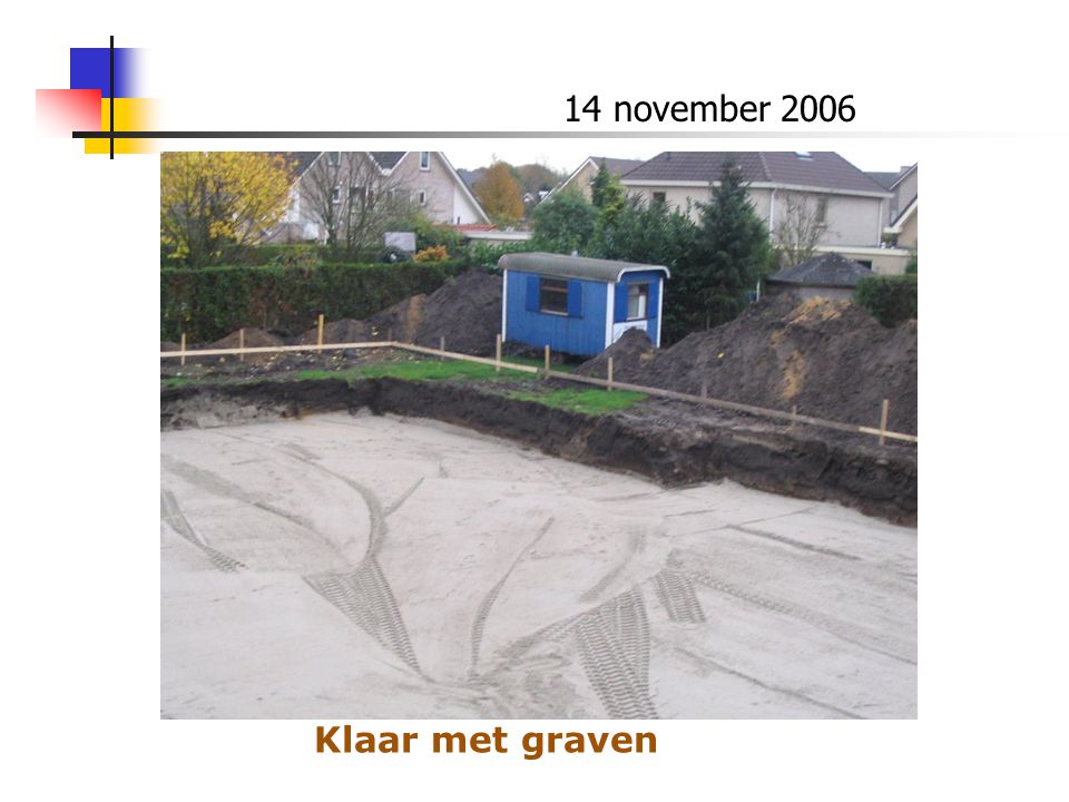 14 november 2006 Klaar met graven