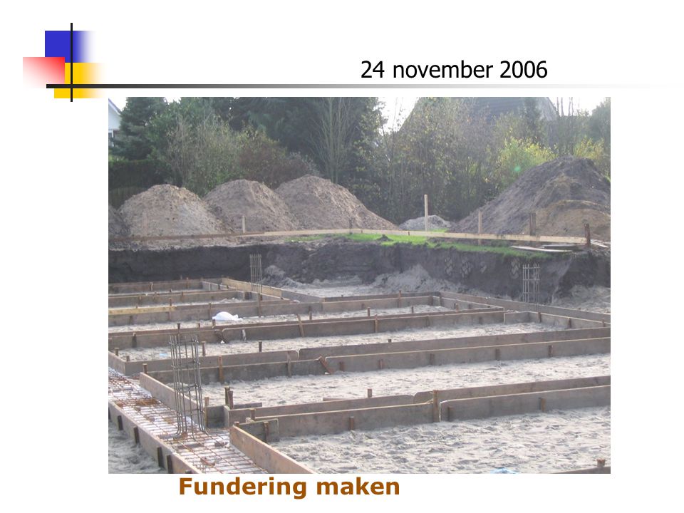 24 november 2006 Fundering maken