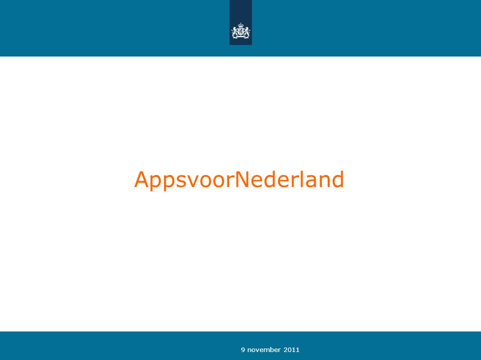 9 november 2011 AppsvoorNederland