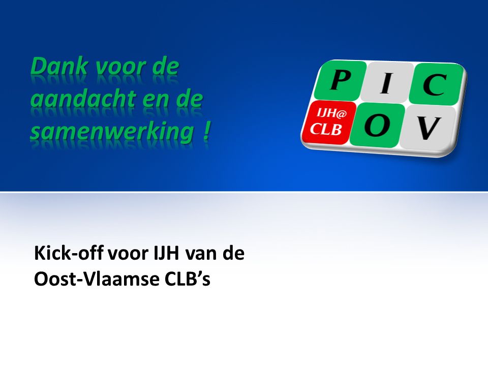 Kick-off voor IJH van de Oost-Vlaamse CLB’s