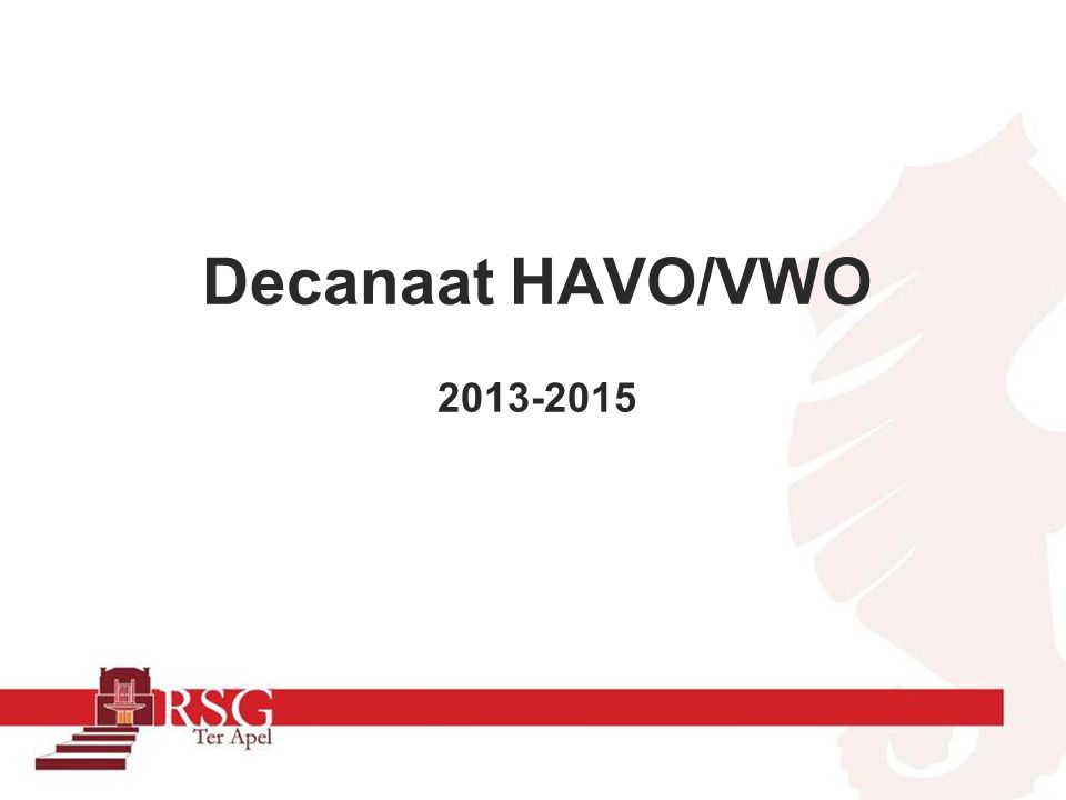 Decanaat HAVO/VWO