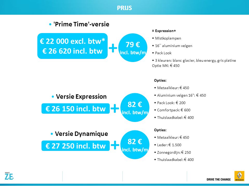 C PRIJS 79 € incl. btw/m + € excl. btw* € incl.
