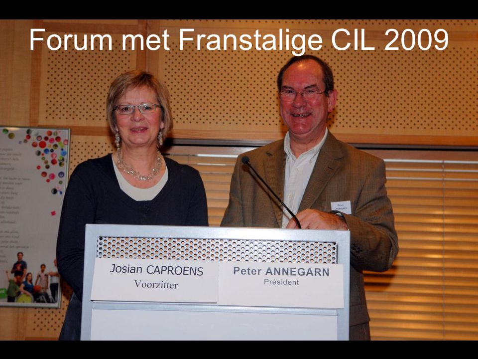 Forum met Franstalige CIL 2009