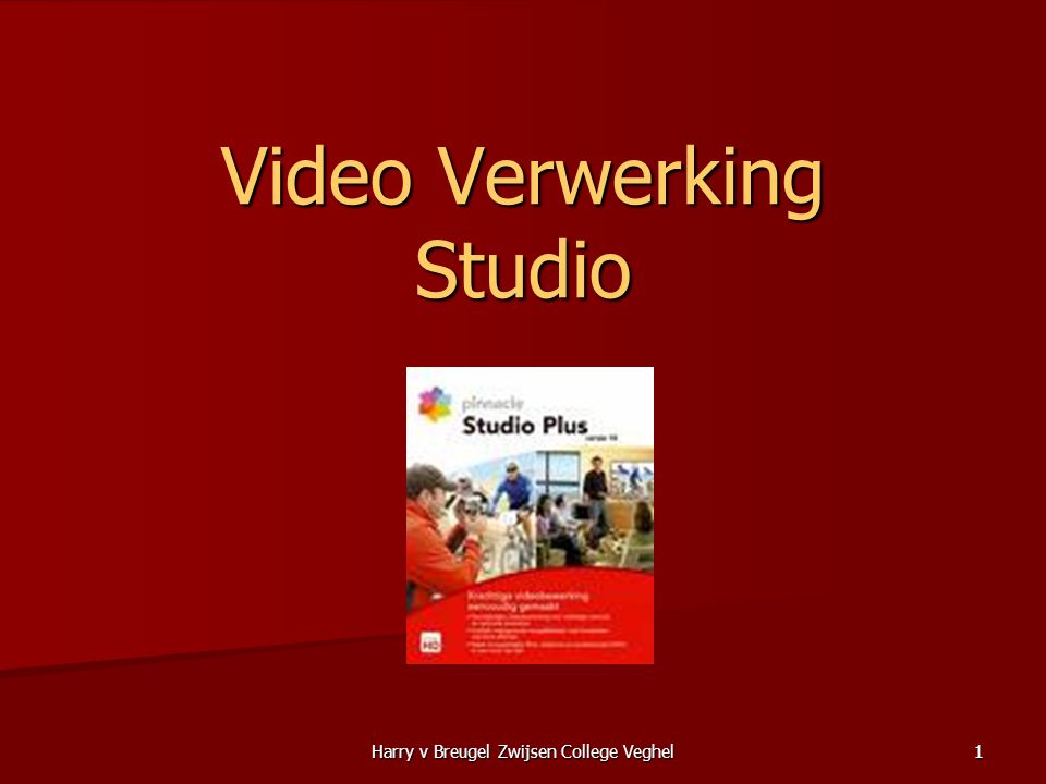 Harry v Breugel Zwijsen College Veghel 1 Video Verwerking Studio