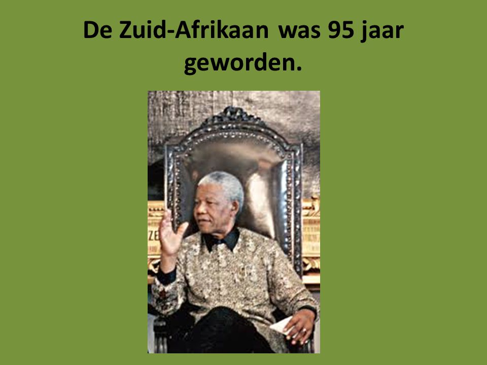 De Zuid-Afrikaan was 95 jaar geworden.