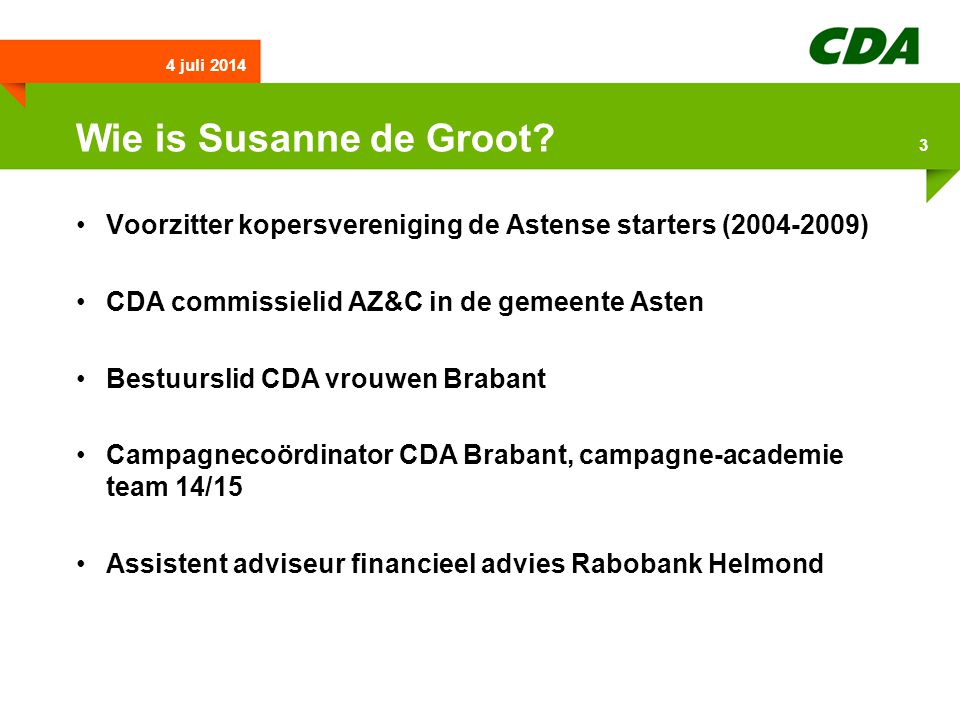 Wie is Susanne de Groot.