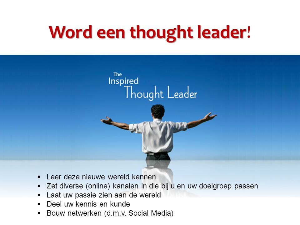 Word een thought leader Word een thought leader.
