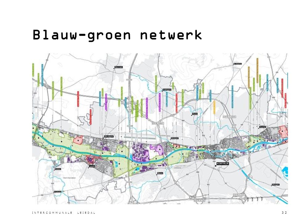 Blauw-groen netwerk INTERCOMMUNALE LEIEDAL 32
