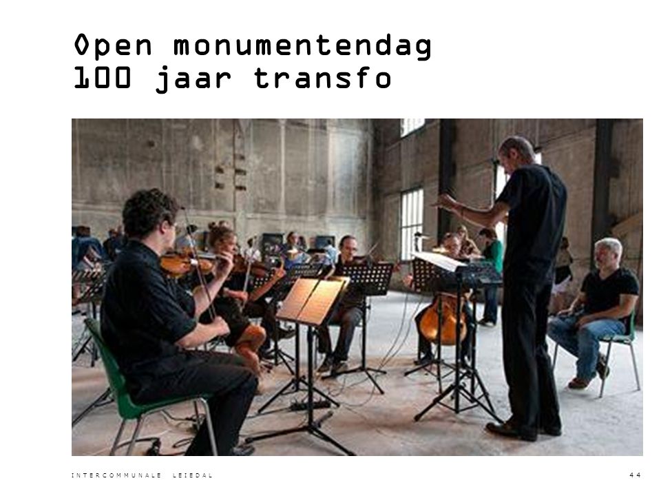 Open monumentendag 100 jaar transfo INTERCOMMUNALE LEIEDAL 44