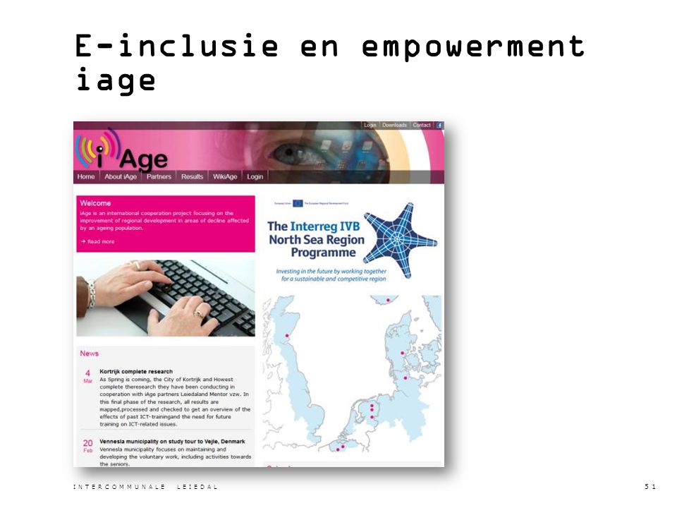 E-inclusie en empowerment iage INTERCOMMUNALE LEIEDAL 51