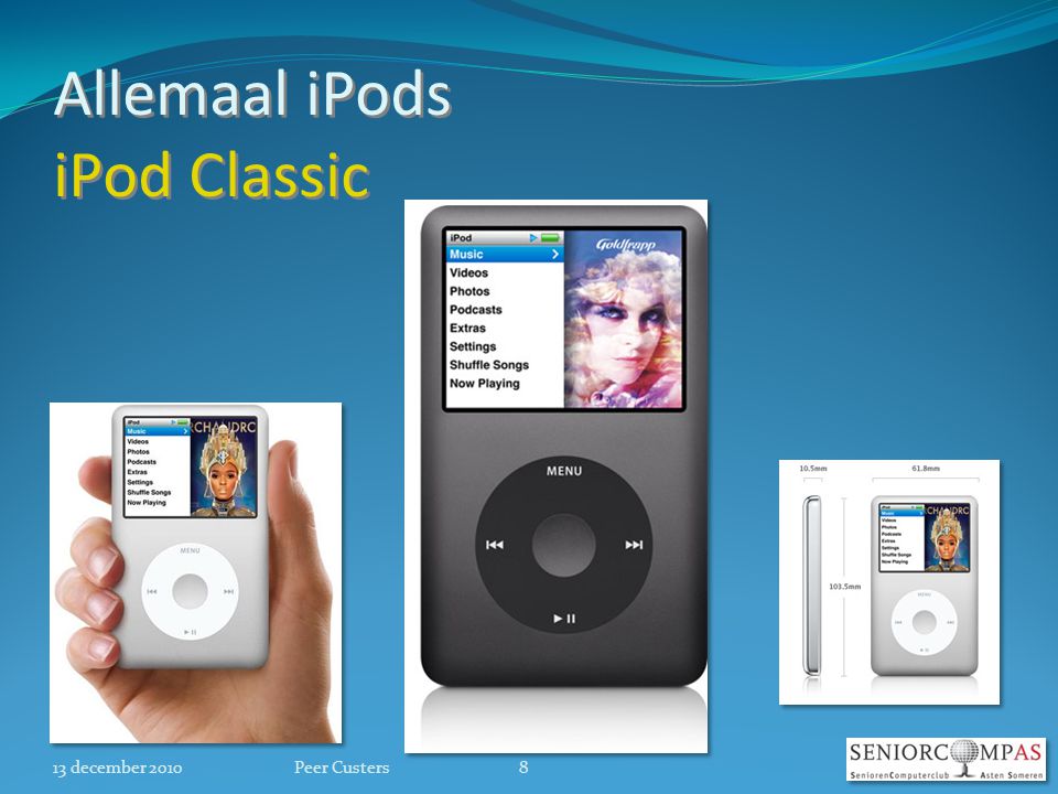 Allemaal iPods iPod Classic 13 december 20108Peer Custers