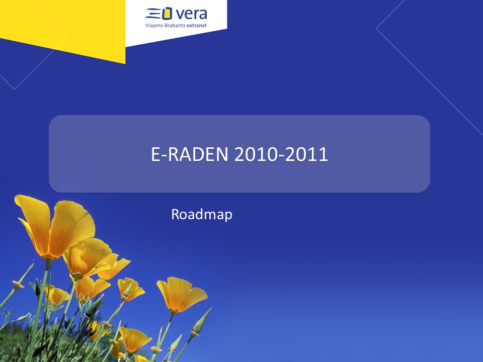E-RADEN Roadmap
