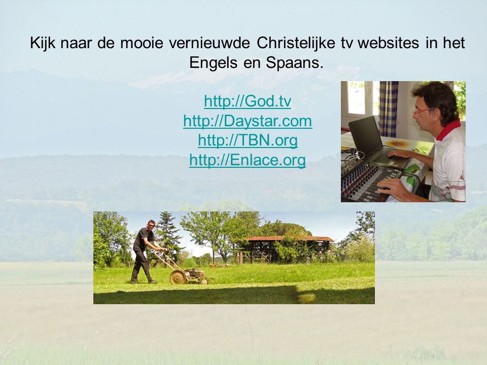 Kijk naar de mooie vernieuwde Christelijke tv websites in het Engels en Spaans.