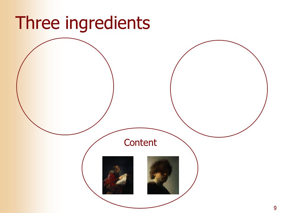 9 Three ingredients Content