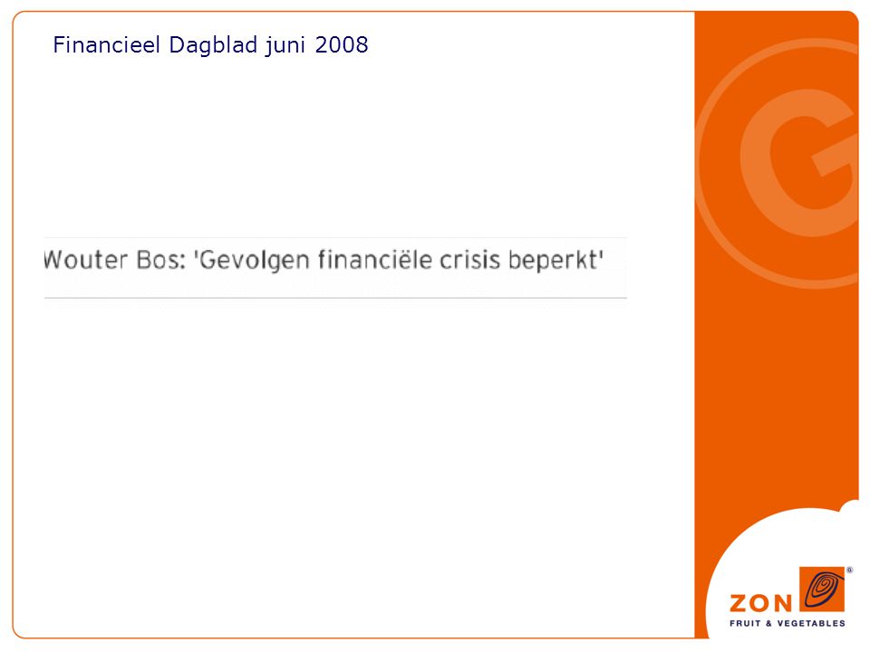Financieel Dagblad juni 2008
