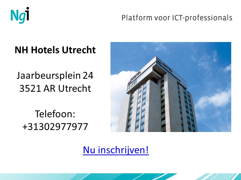 NH Hotels Utrecht Jaarbeursplein AR Utrecht Telefoon: Nu inschrijven!