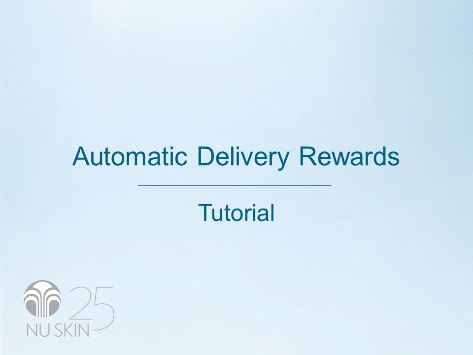 Automatic Delivery Rewards Tutorial