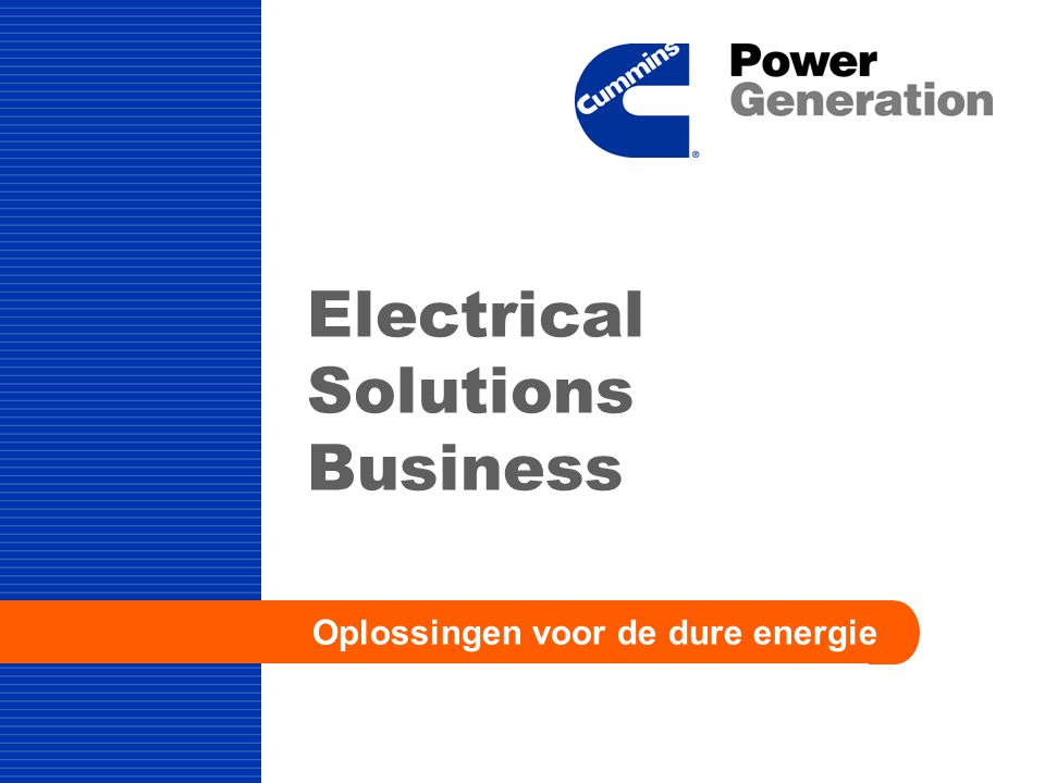Electrical Solutions Business Oplossingen voor de dure energie