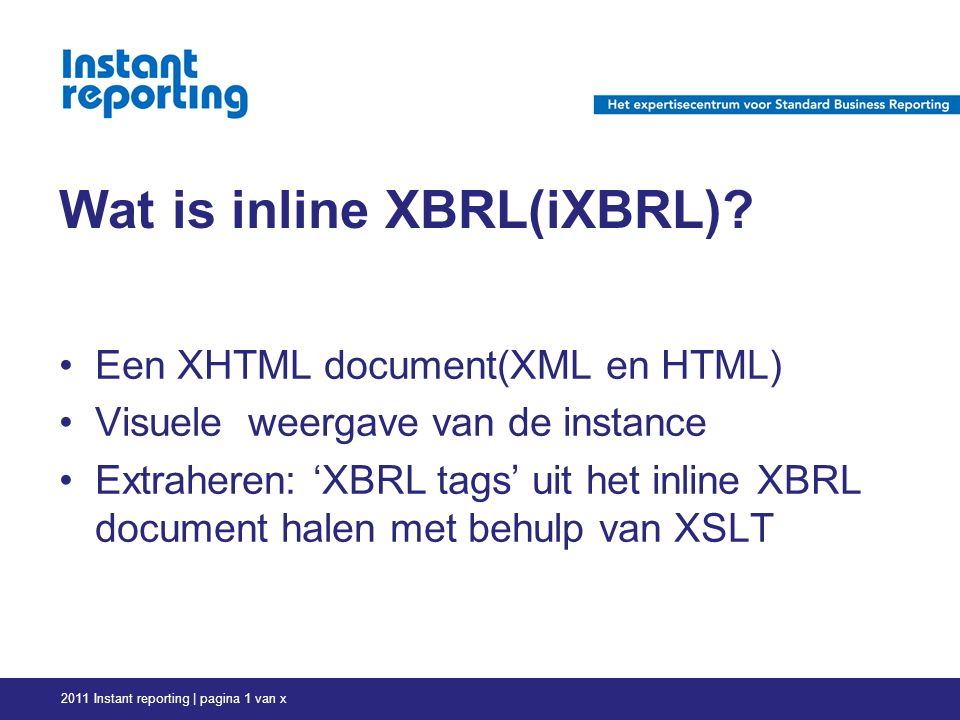 Wat is inline XBRL(iXBRL).