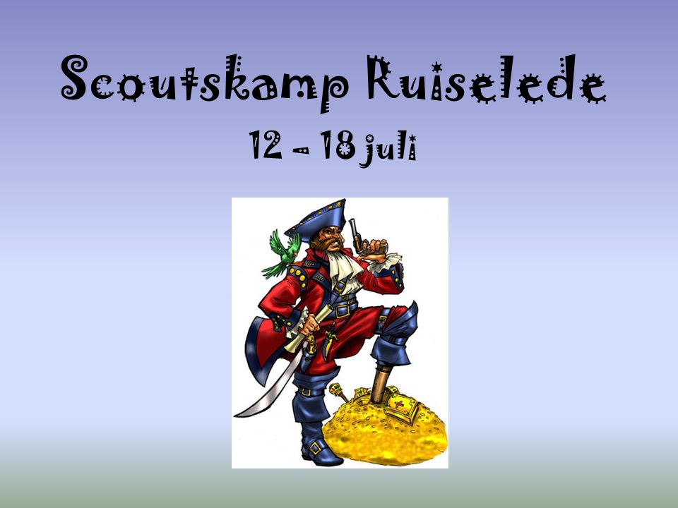 Scoutskamp Ruiselede 12 – 18 juli
