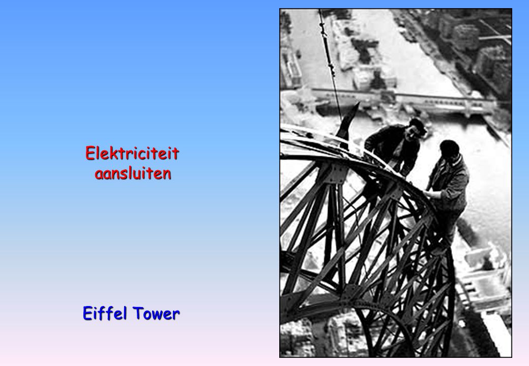 Elektriciteit aansluiten aansluiten Eiffel Tower