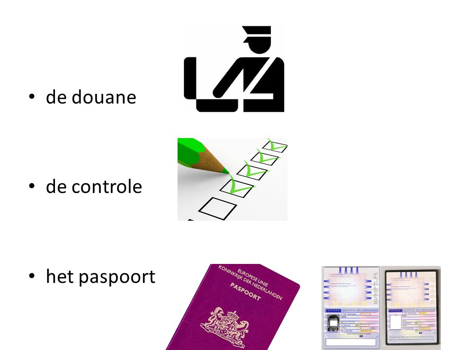 de douane de controle het paspoort